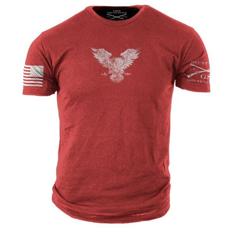 Grunt Style Basic Eagle Red T-Shirt - Medium